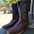 BOYS ARIAT TOMBSTONE COWBOY BOOTS/SIZE USA 3 4 thumbnail