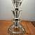 Mid Century Lamp /Light 5 Tiered Geometric Shapes Etched Glass 4 thumbnail