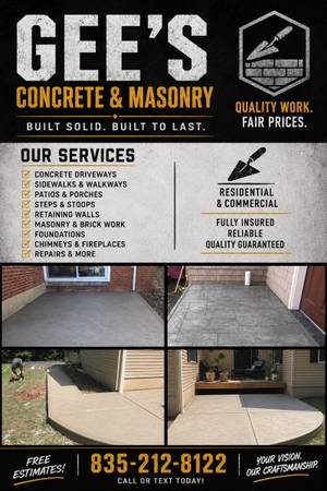 GEE’S CONCRETE/MASONRY 1