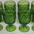"Moon and Stars" Green Glass Goblets 2 thumbnail