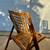 Vintage Tortoise Shell Style Burnt Bamboo Folding Chair 6 thumbnail