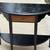 Solid Oak Half-Moon Entry Table – Black & Natural Wood 2 thumbnail
