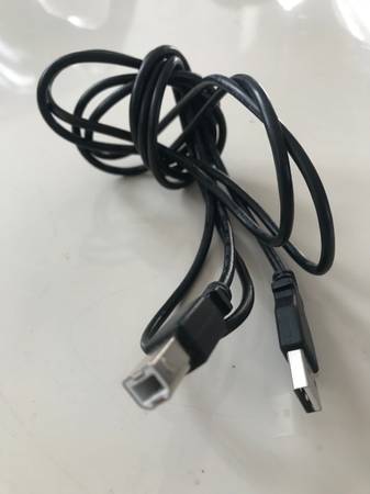 Standard USB to USB-B cable. 1