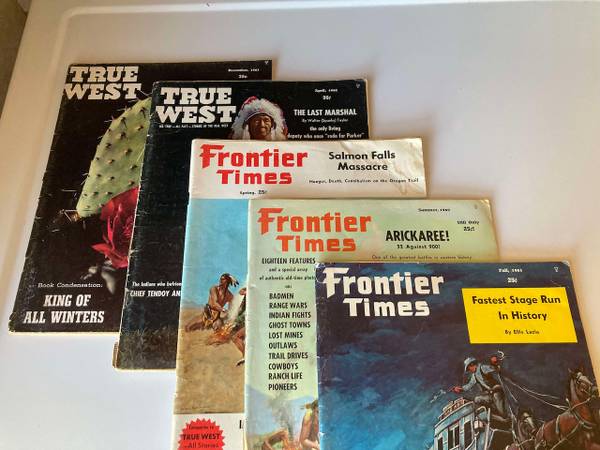 True West & Frontier Times Magazines from 1960s 1