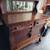 Antique Solid Oak Sideboard/Buffet with Beveled Mirror 7 thumbnail