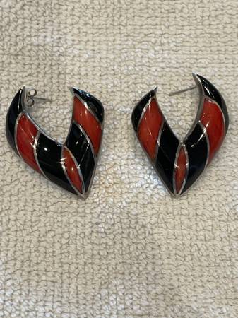 Zuni Inlaid Earrings 1