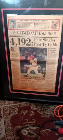 Pete Rose autograph Cinn. Enquirer 1