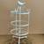Shabby Chic Vintage 3-Tiered White Metal Rotating Jewelry Stand with Bird 6 thumbnail