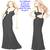 New With Tags: La Femme Ruched Black SEXY Evening Gown - Size 12 2 thumbnail