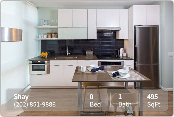 $1,970 / 518ft2 - ¡Ahora en exhibición! ¡Hermoso estudio de 518 pies cuadrados! ¡Excelente oferta! W-504 (Washington - Shaw - D.C.)63822292838147123