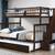 Espresso Twin Over Full Bunk Bed with Trundle & Staircase 1 thumbnail
