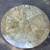 Thomasville 42” Round Glass Coffee Table – Distressed White Scroll B 4 thumbnail