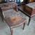 Vintage Heirloom Matching Step End Tables Mahogany leather NICE! 1 thumbnail