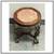 Antique Chinese Carved Rosewood + Marble Plant Stand 12 thumbnail