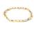Ladies 18k Two-Tone White / Yellow Gold Gucci Style 7” Bracelet 110 2 thumbnail