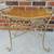 Vintage Wrought Iron Mid Century Vanity Seat with Original Bamboo Seat 8 thumbnail