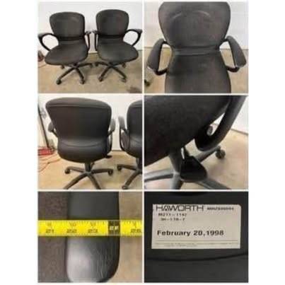 Adjustable Office Desk Chair on Wheels. $10ea 1