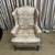 Pretty floral wingback chair 3 thumbnail