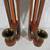 Weaving Loom Shuttle Boat 17" Wall Candle Holders Wooden Steel Tip 3 thumbnail