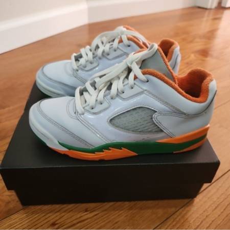 jordan 5 grey and orange