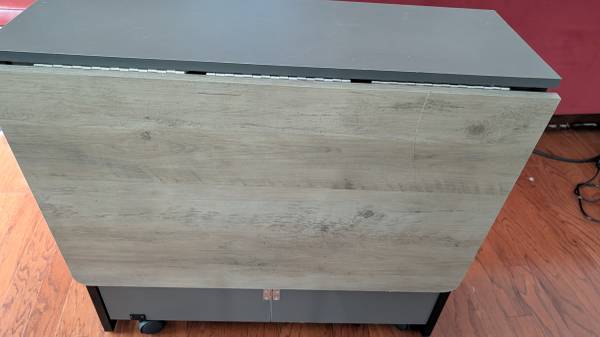 Foldable dining table with storage 1