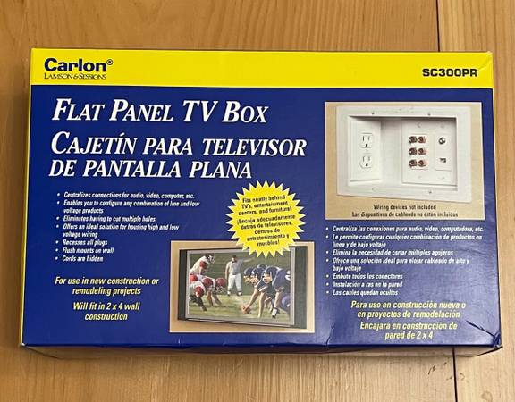 Carlon Flat Panel TV Box 1
