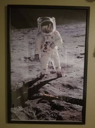 NASA Apollo 11 Neil Armstrong moon framed poster 1