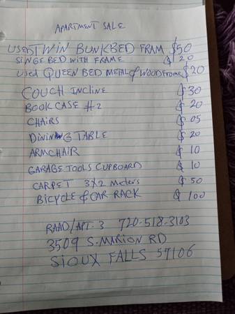 Multi items see list and prices 1