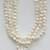 New Never Worn Necklace w/ Three Strands of Freshwater Pearls 5 thumbnail