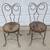 2 Vintage Ice Cream Parlor Chairs Soda Fountain Wrought Iron Antique 1 thumbnail