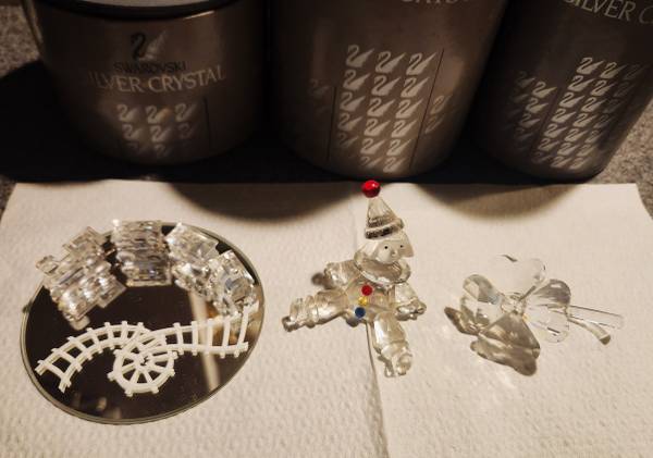 3  SWAROVSKI CRYSTAL FIGURINES 1