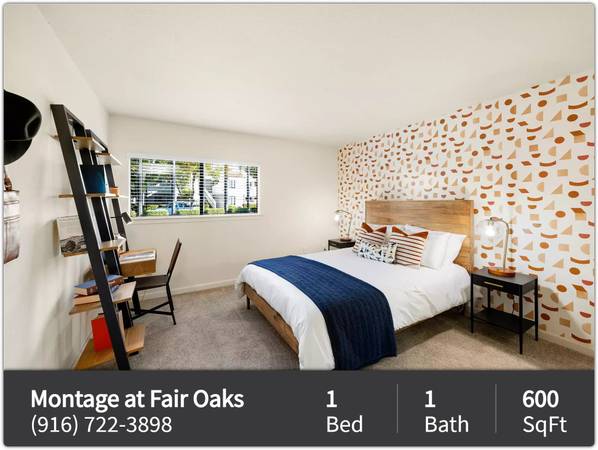$1,670 / 1br - 600ft2 - 1 bed 1 bath ready to view now! Visit our community today! (Citrus Heights)64044194455682121