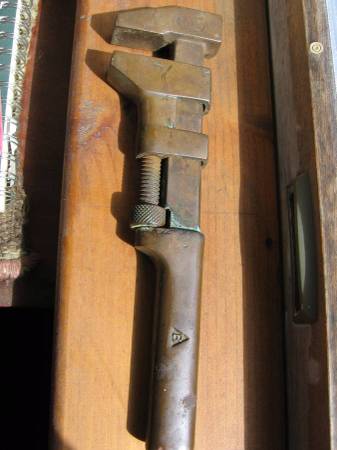 BRONZE WRENCH - Billings Company - solid bronze 1