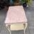 1940s French Louis XV Style Side Table with Pink Italian Marble Top 4 thumbnail