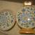 Vase + Matching Notched Plate 14K Gold Trim Vintage Ceramic Set NEW 6 thumbnail