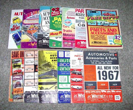 18 old J.C. Whitney catalogs 1