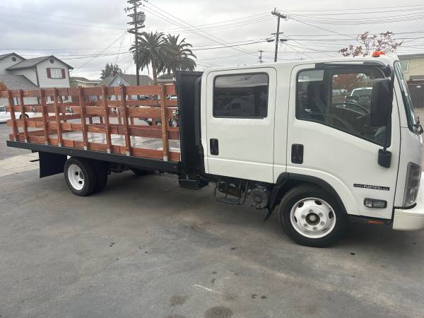 2019 Isuzu NPR HD Crew Cab Stakebed 16ft Gas Engine CARB compliant 1
