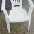 Whte Plastic Patio Chairs and End Tables 6 thumbnail