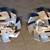 BRUSHED SILVER BAMBOO LINKS CROWN TRIFARI BRACELET AND CLIP EARRINGS 2 thumbnail