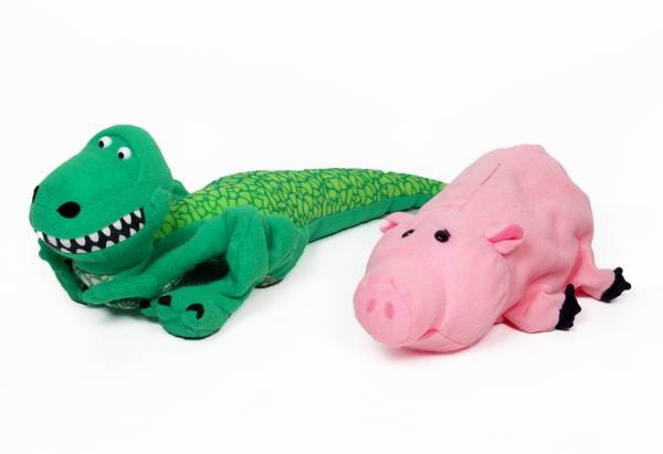 1995 Burger King Toy Story Rex & Hamm Puppets 1