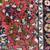 Kashan Wool Runner Rug with Red Rrounded Navy Border. 4 thumbnail