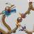 Vintage Chinese Gold on Silver Dragon Sculpture 2 thumbnail