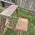 Used Vintage 4 Foot Folding Wood Step Ladder (3 AVAILABLE) 10 thumbnail