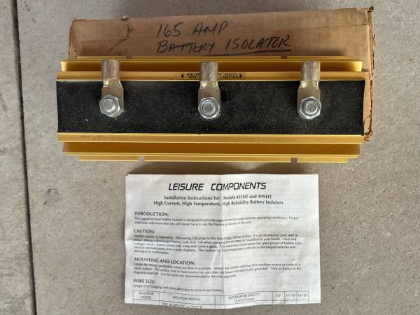 Solid State 165amp Battery Isolator for RV's 1