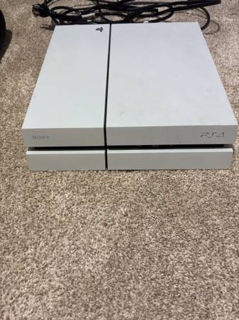 Playstation (PS4) with controller and chords 1