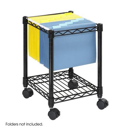 Black Wire Rolling Cart 1