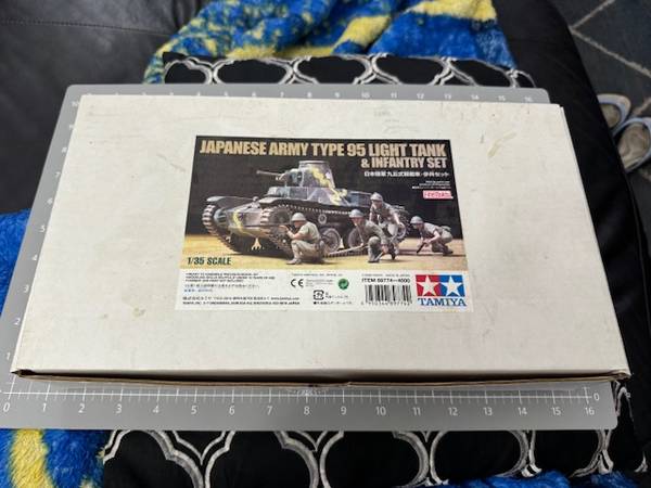 1/35 Tamiya 89744 Type95 Light Tank & Infantry Set Plastic Model Kit O 1