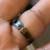 Vintage Sterling Silver Ring with Natural Garnet Stone Adjustable Size 6 thumbnail
