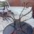 4 old heavy wrought iron patio chairs and table 6 thumbnail