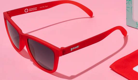 Lost-Red Goodr Sunglasses - Just My Type special Red Cross edition (Crane Beach)63611951505793120